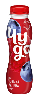 Йогурт питьевой Чудо Черника/Малина 1,9% 260г БЗМЖ