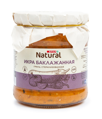 Икра баклажанная SPAR Natural 460г ст/б