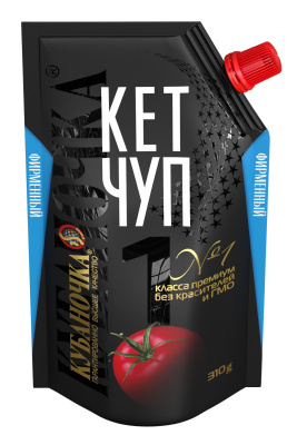 Кетчуп Кубаночка №1 Фирменный 310г д/пак