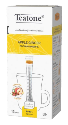 Чай Театон черный яблоко/имбирь 15пак