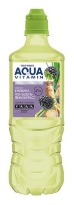 Напиток Your Water Аква Витамин Ежевика/Лемонграсс/Женьшень 0,75л пл/б