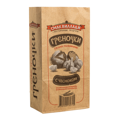 Гренки ржано-пшеничные Смак Вилладж с Чесноком 100г