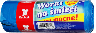 Пакеты для мусора Кухчик экстра-прочные 120л 10шт голубые