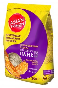 Сухари панировочные Азиа Фьюжн Панко золотистые 200г