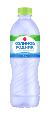 Вода минеральная природная столовая Калинов Родник негаз 0,5 л.