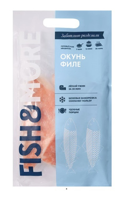 Филе окуня морского с/м с кожей Fish&More 500г
