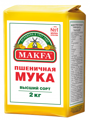 Мука пшеничная Макфа в/с 2кг