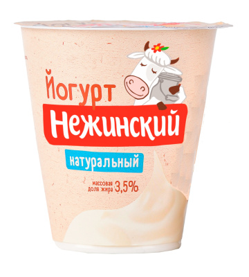 Йогурт Нежинская МФ Натуральный 3,5% 290г БЗМЖ