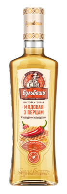Настойка Бульбашъ Медовая с Перцем Белорусская 0,5л 37%