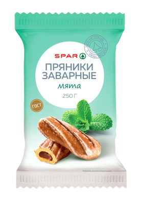 Пряники SPAR Заварные Мята 250г