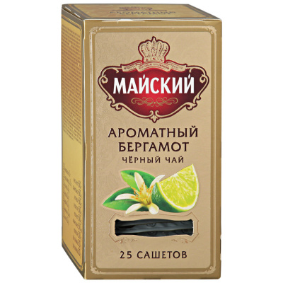 Чай Майский Ароматный Бергамот черный 25пак