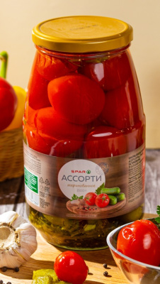 Ассорти овощное маринованное SPAR 1500г ст/б