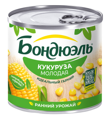 Кукуруза молодая Бондюэль 170г ж/б