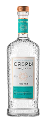 Водка Сябры Чистая 0,7л 40%