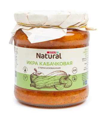 Икра кабачковая SPAR Natural 470г ст/б
