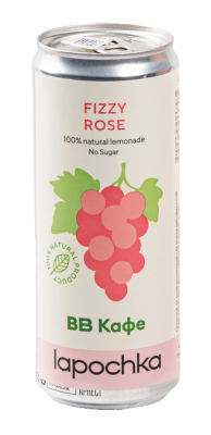 Лимонад Лапочка Физзи Розе 0,33л ж/б