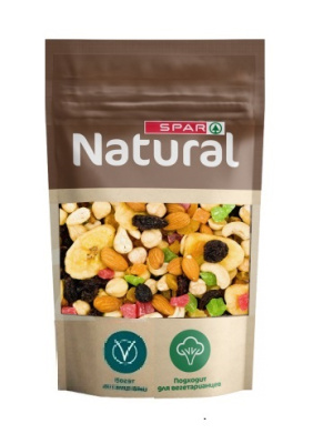 Смесь Коктейль,Орехи,Сухофрукты SPAR Natural 200г