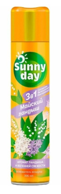 Освежитель воздуха Sunny Day 3в1 Майский Ландыш 300мл