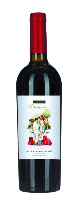 Вино ЛаВинчи Мускат Гамбургский кр п/сл 0,75л 11%