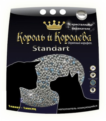 Наполнитель для кошачьих туалетов Король и Королева бентонит 3,8л