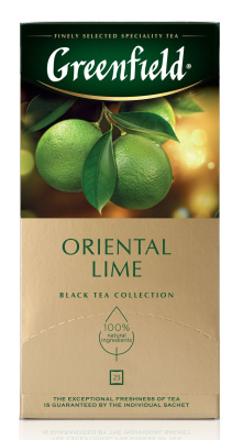 Чай Гринфилд Ориентал Лайм черный 25пак