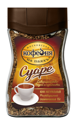 Кофе растворимый Московская Кофейня на паяхъ Суаре 95г ст/б