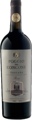 Вино Поджио Дель Конконе Тоскана Россо кр п/сух 0,75л 14%