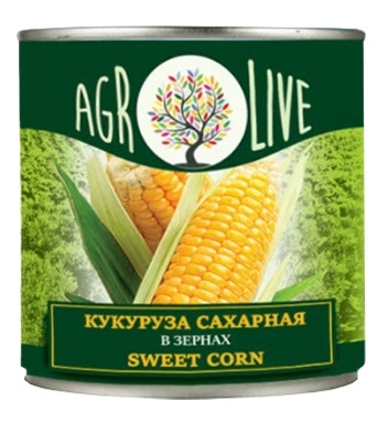 Кукуруза сахарная Агролива 400г ж/б