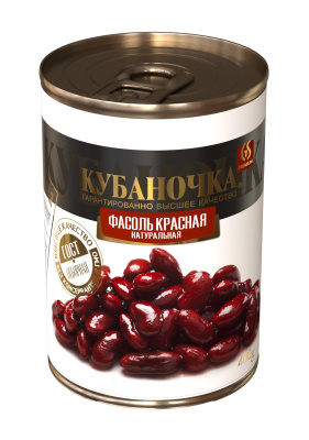 Фасоль красная натуральная Кубаночка 400г ж/б