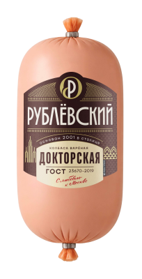 Колбаса вареная Докторская ГОСТ Рублевский 400г