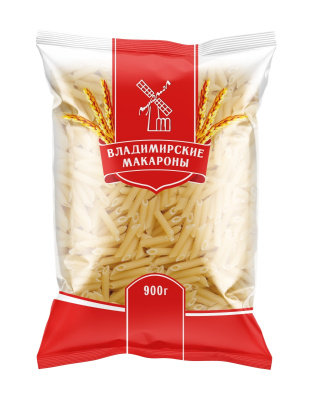 Макар изд Владимирские макароны Перья гладкие 900г