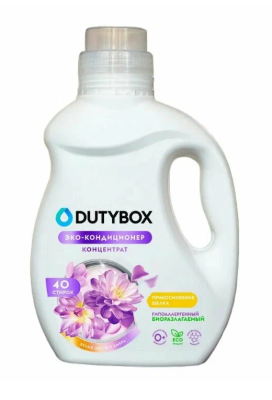 Кондиционер Dutybox д/белья Белые цветы и амбра 40 стирок 1л