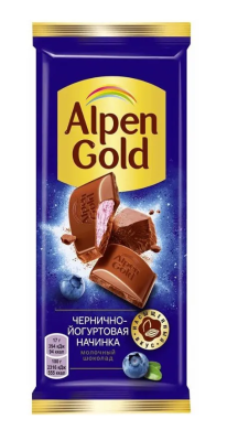 Шоколад Альпен Голд молочный Черника/Йогурт 80г