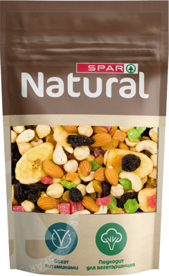 Смесь Коктейль,Орехи,Сухофрукты SPAR Natural 200г