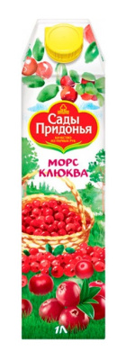Морс Сады Придонья Клюква 1л