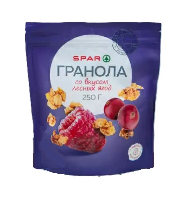 Гранола SPAR со вкусом лесных ягод 250г