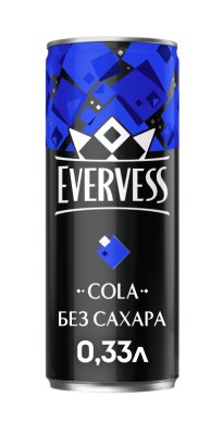Напиток газ Эвервесс Кола без сахара 0,33л ж/б