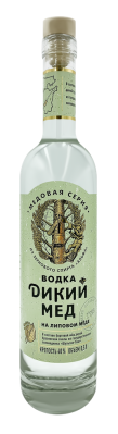 Водка Дикий мёд на липовом меде 0,5л 40%