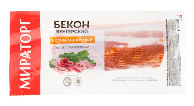Бекон к/в Венгерский Мираторг нарезка 200г