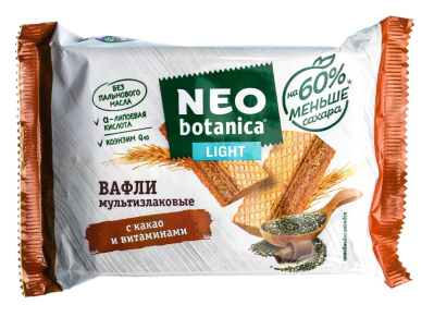 Вафли мультизлаковые Нео Ботаника с Какао и Витаминами 145г