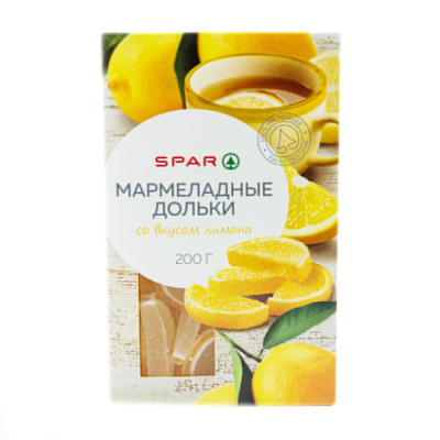 Мармелад SPAR Дольки Лимон 200г