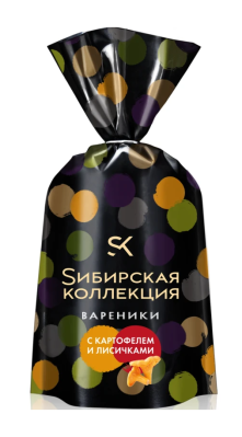 Вареники Сибирская коллекция с картофелем и лисичками  700г