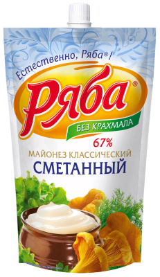 Майонез Ряба Классический Сметанный 67% 350г