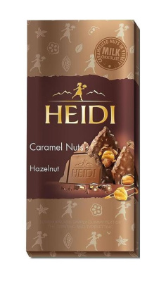 Шоколад Хайди молочн Карамель/Фундук 85% Какао 80г