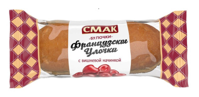 Булочки Французские Улочки с вишневой начинкой 40г