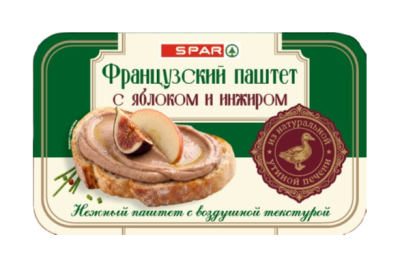 Паштет французский с яблоком и инжиром SPAR 146г