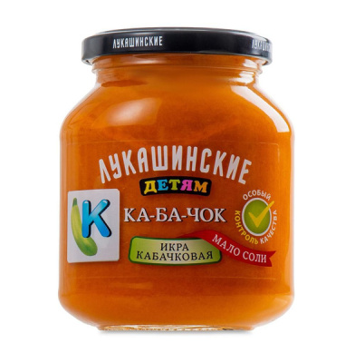 Икра кабачковая Детям Лукашинские 350г ст/б