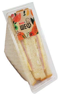 Сэндвич с ветчиной и сыром Люблинские продукты 200г