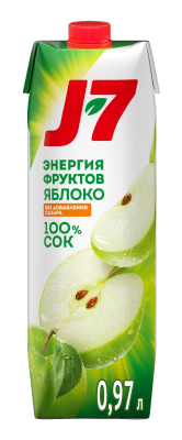 Сок J7 яблочный 0.97л призма