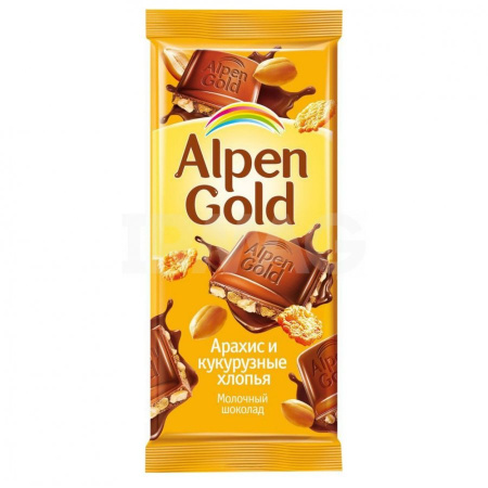 Альпен Гольд шоколад молочный 90гр